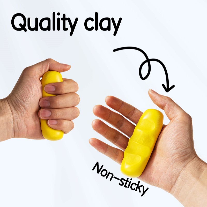 DELI GENIUS Y002-YL PLASTICINE 500G YELLOW