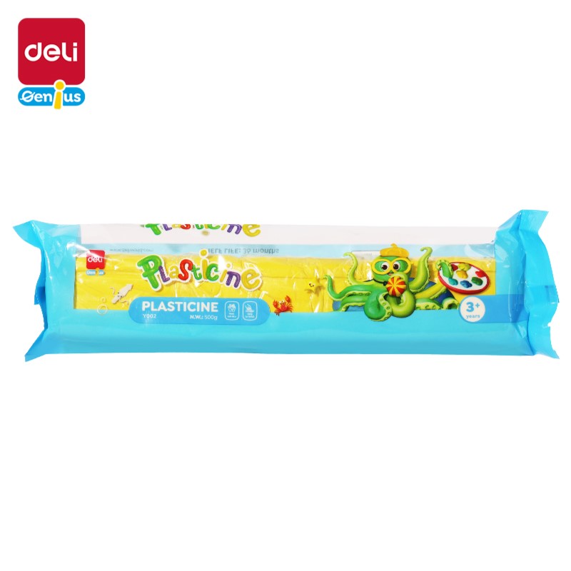DELI GENIUS Y002-YL PLASTICINE 500G YELLOW
