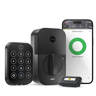 Yale Assure Lock 2 with Wi-Fi, Black Touchscreen Smart Lock for Front Door or Back, Electr