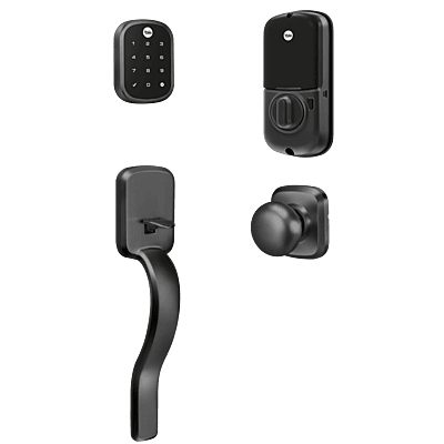 Yale Assure Lock SL with Z-Wave, Key-Free Touchscreen Smart Lock, with Ridgefield Handlese Yale Assure Lock SL with Z-Wave, Key-Free Touchscreen Smart Lock, with Ridgefield Handlese