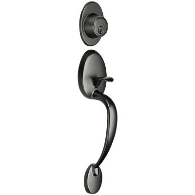 Yale Lenoir Handleset, SC-1, Black