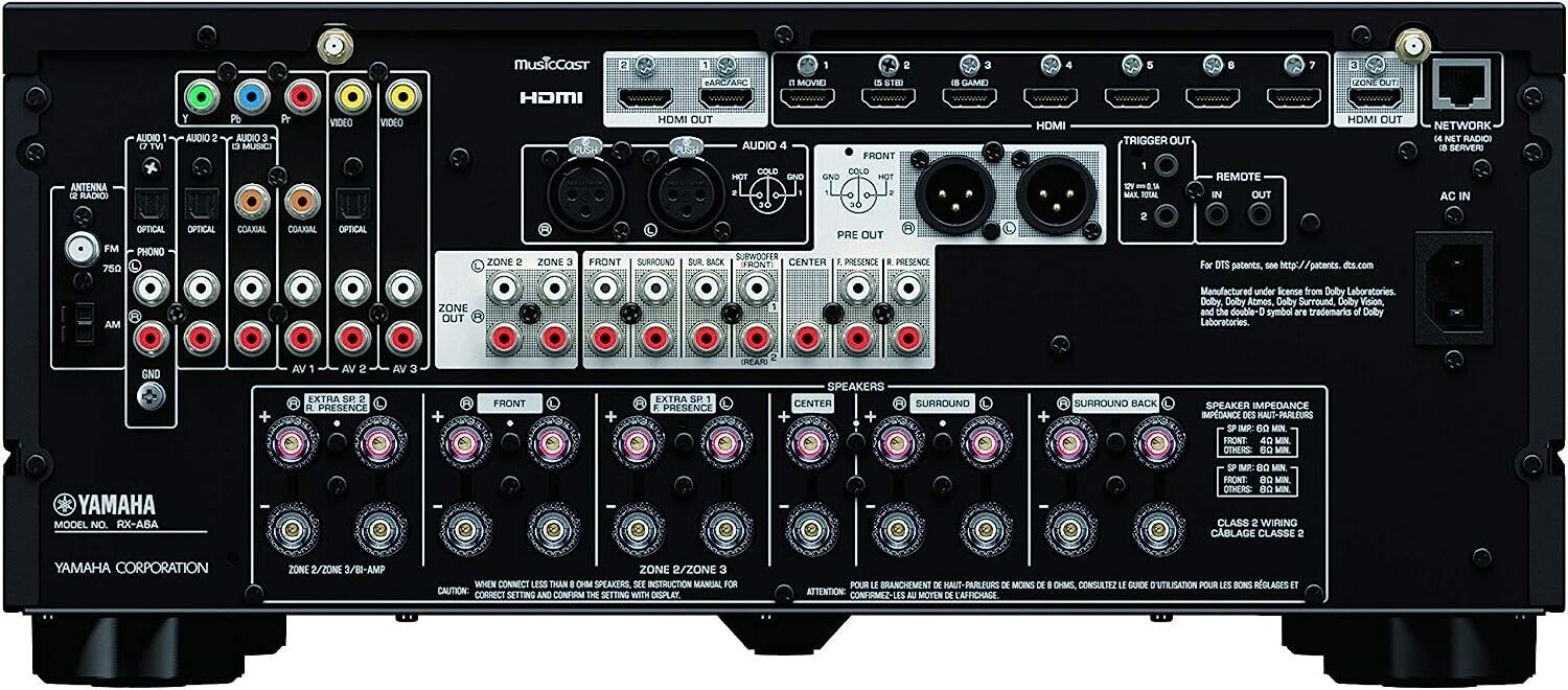 Yamaha Aventage RX-6A 9.2 Dolby Atmos Receiver