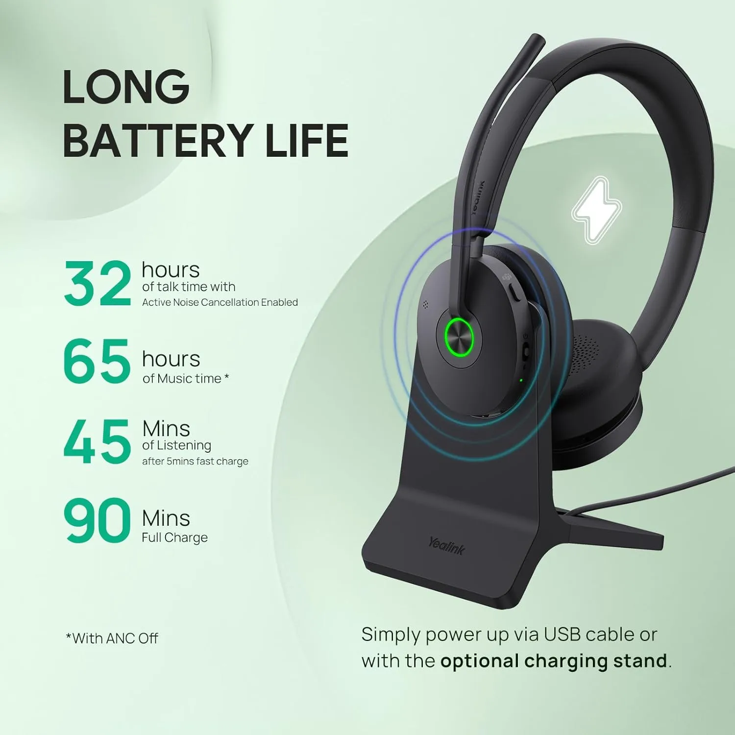 Yealink BH74 ANC Wireless Bluetooth Headset