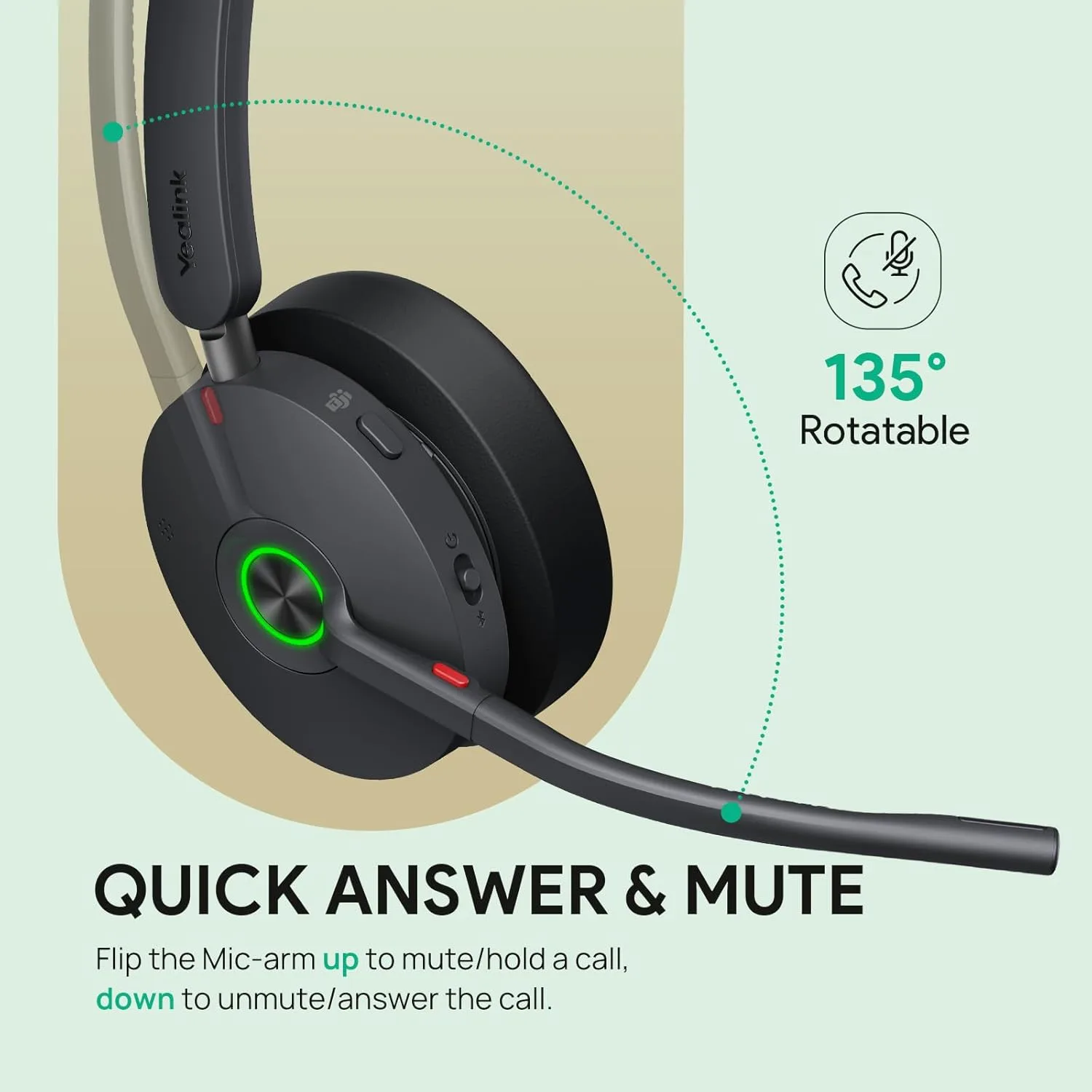 Yealink BH74 ANC Wireless Bluetooth Headset