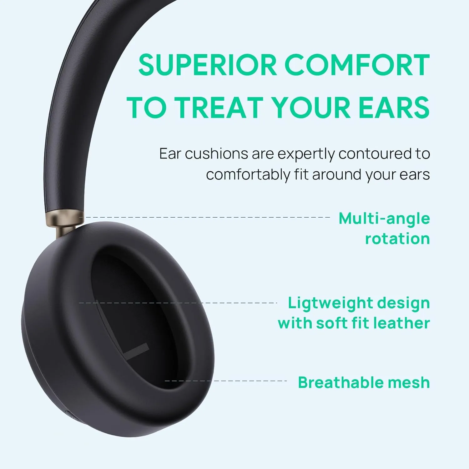 Yealink BH76 Plus with Stand ANC Wireless Headset for Work, Bluetooth Headsets with Microphone Active Noise Cancelling, Microsoft Teams Certified Headset UC Compatible with PC Mac Mobile Phone
