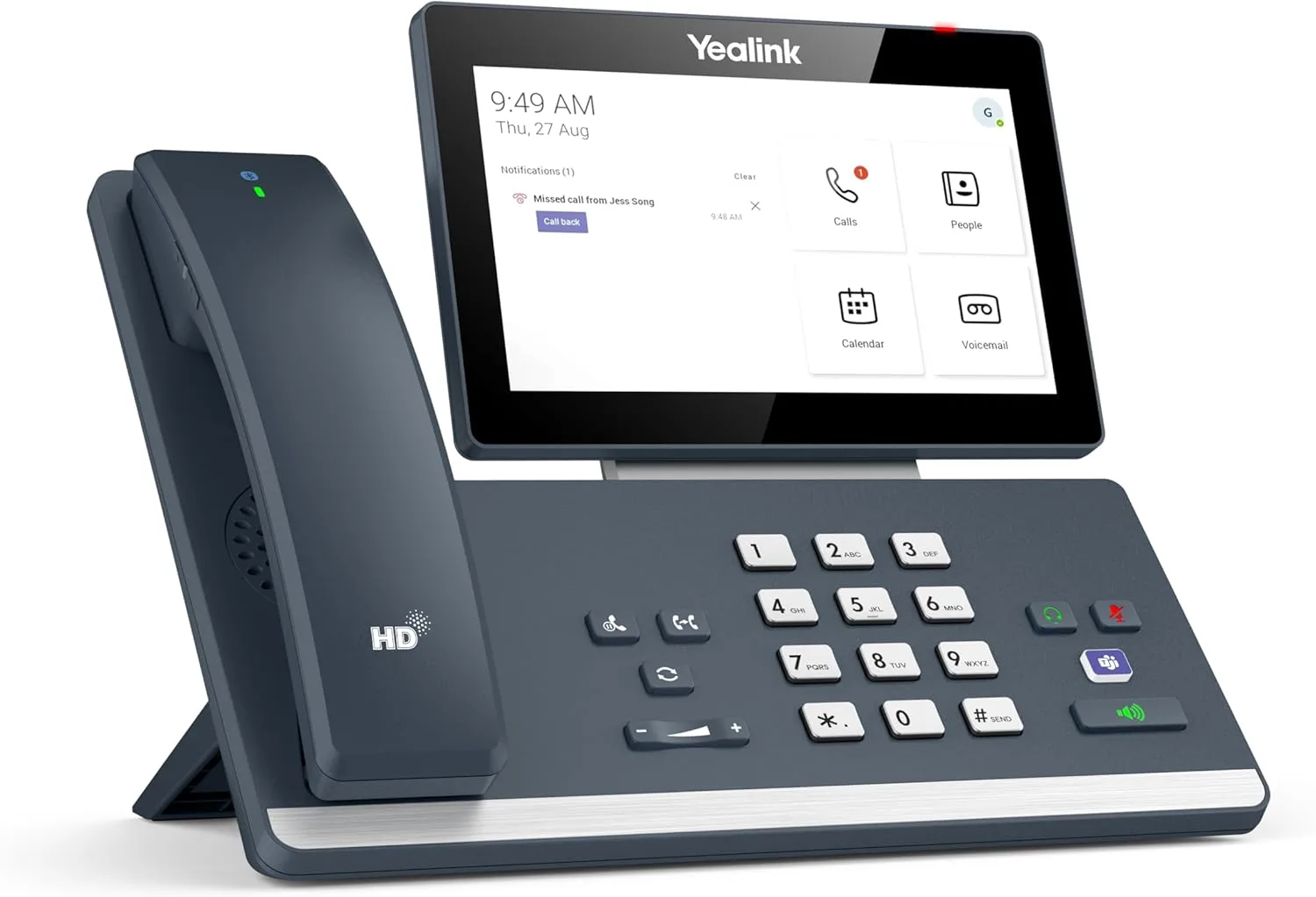 Yealink MP58-WH-TEAMS-E2 VoIP Phone 7 inch Capacitive Touch Android 13 PoE