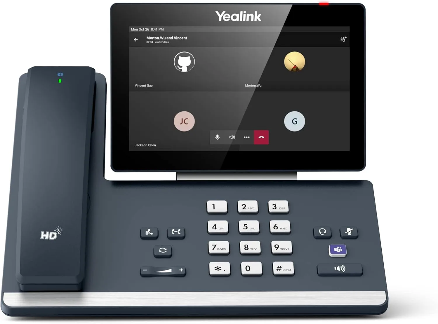 Yealink MP58-WH-TEAMS-E2 VoIP Phone 7 inch Capacitive Touch Android 13 PoE