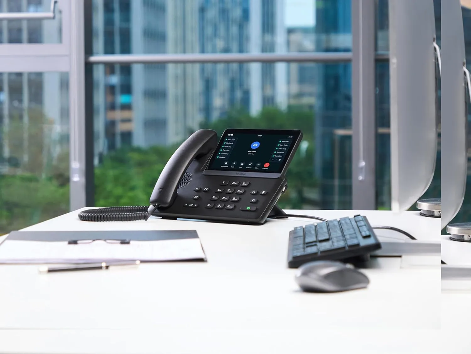 Yealink SIP-T77U – 1301011 - Wi-Fi IP Phone - 16 SIP Accounts - 7-inch Color Touch Screen LCD Display - Dual-Port Gigabit Ethernet, PoE, Power Adapter Not Included