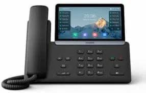 Yealink SIP-T77U – 1301011 - Wi-Fi IP Phone - 16 SIP Accounts - 7-inch Color Touch Screen LCD Display - Dual-Port Gigabit Ethernet, PoE, Power Adapter Not Included