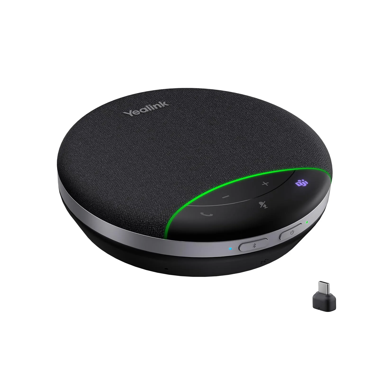Yealink SP92 Bluetooth Conference Speakerphone with Dongle — 360° Mic, AI Noise Cancellation, 20H Battery