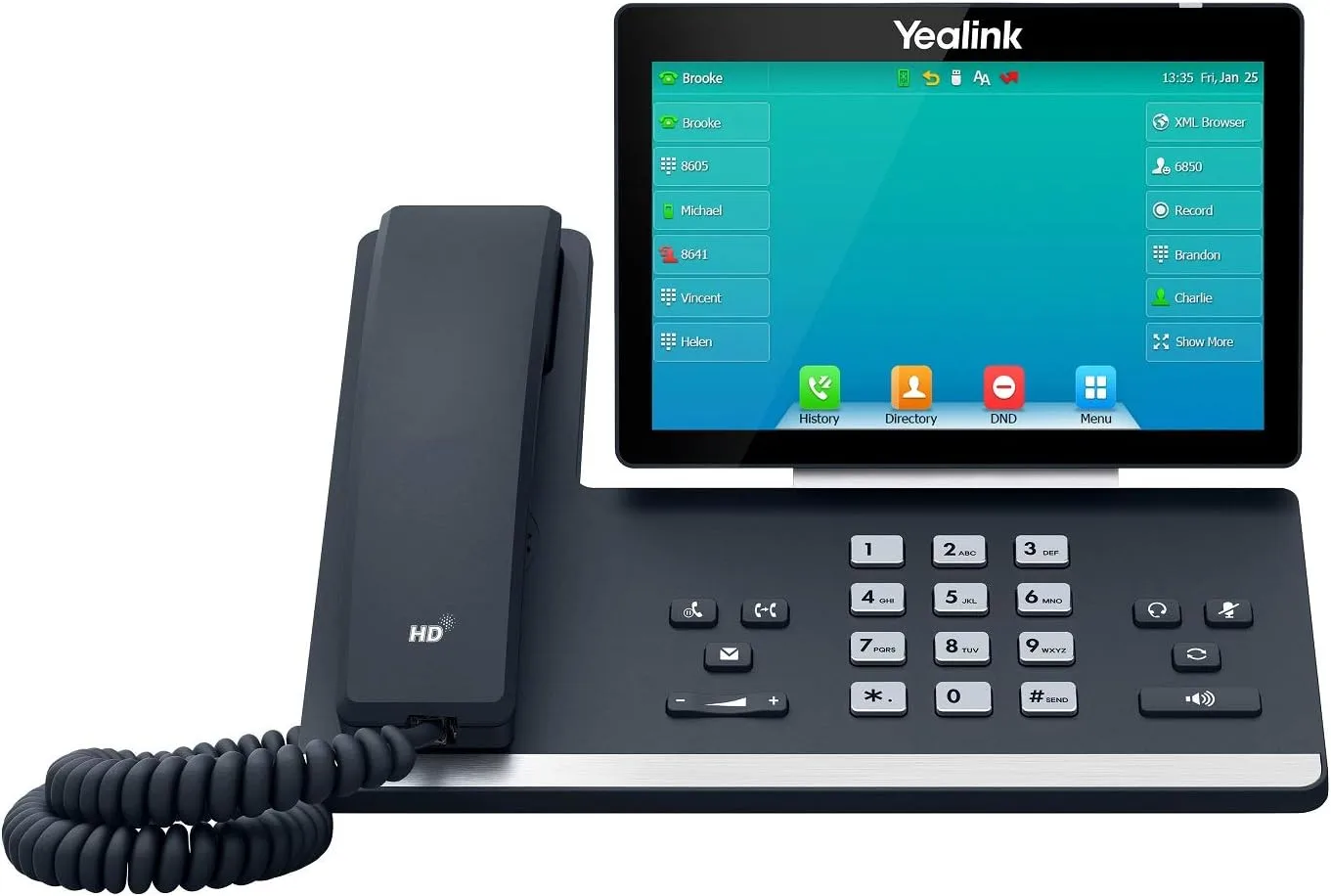 Yealink T57W SIP-T57W IP Phone - 7 inch Touchscreen, 16 SIP Accounts