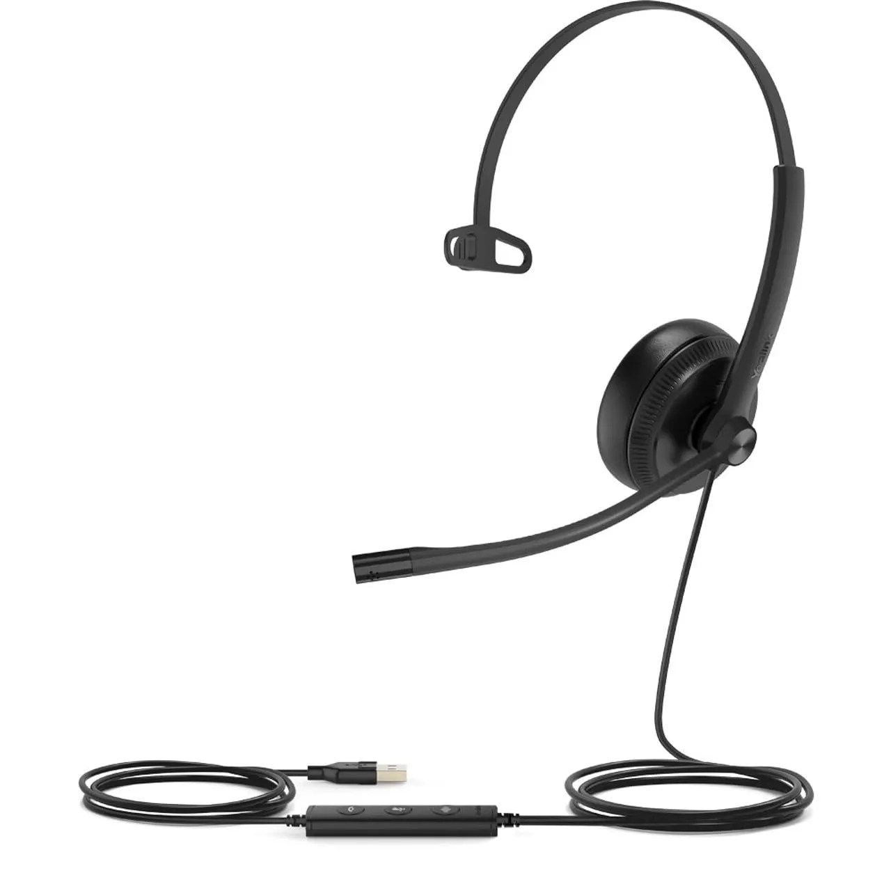 Yealink UH34 Mono USB Wired Headset, Black