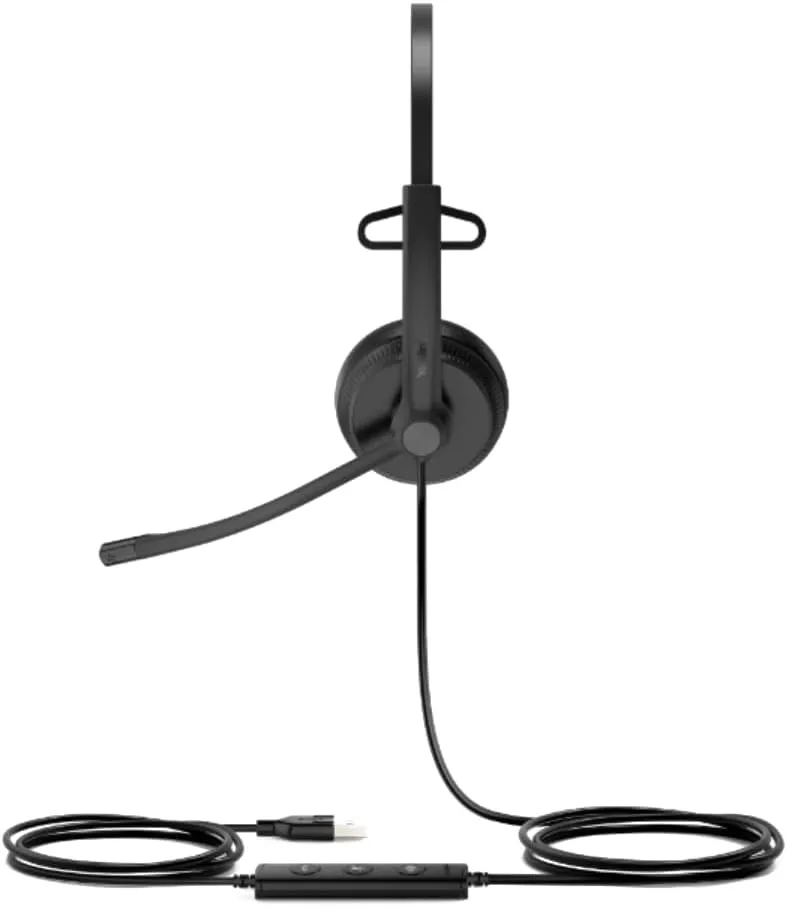 Yealink UH34 Mono USB Wired Headset, Black