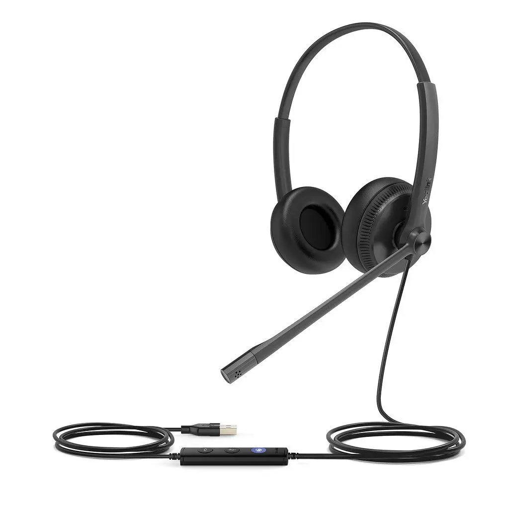Yealink UH34 Dual Teams USB Wired Headset - Black
