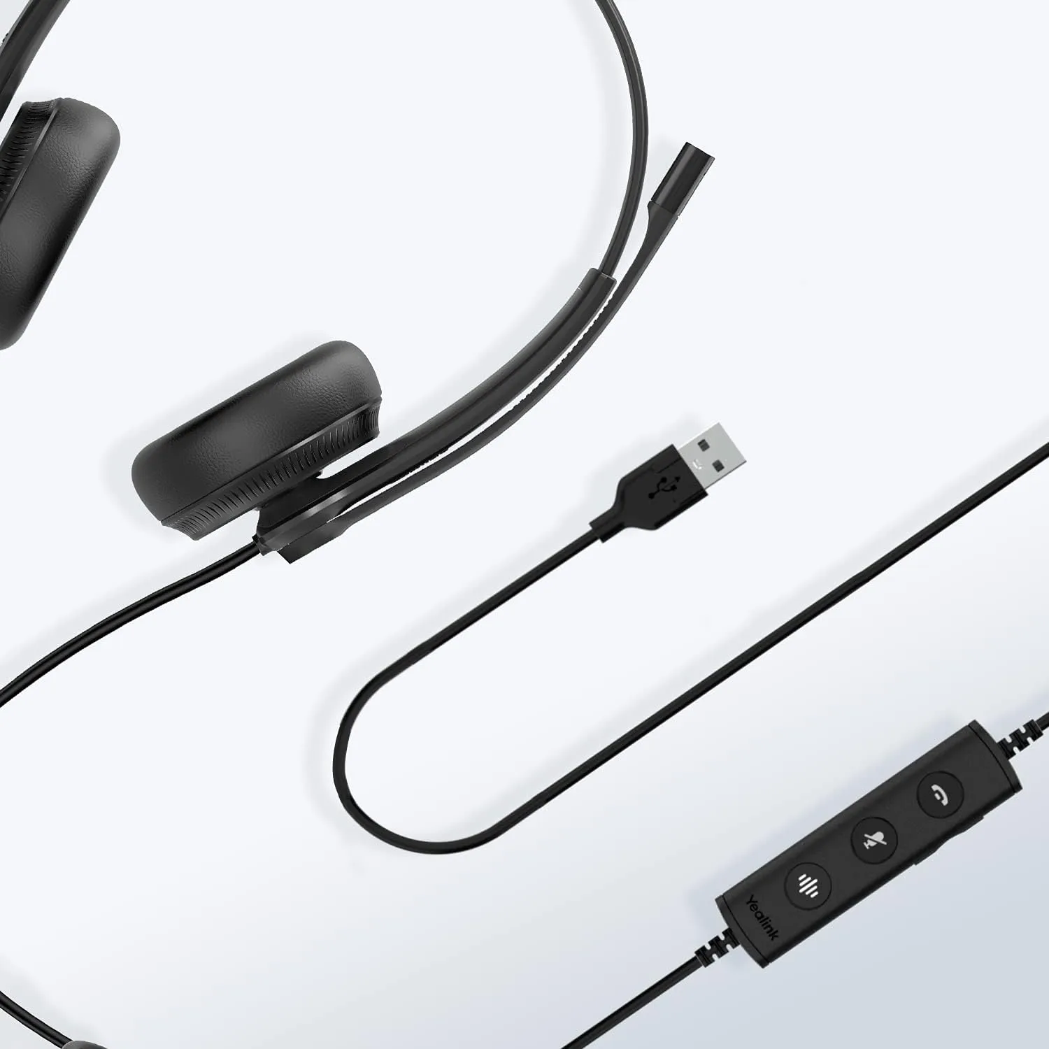 Yealink UH34 Dual Teams USB Wired Headset - Black