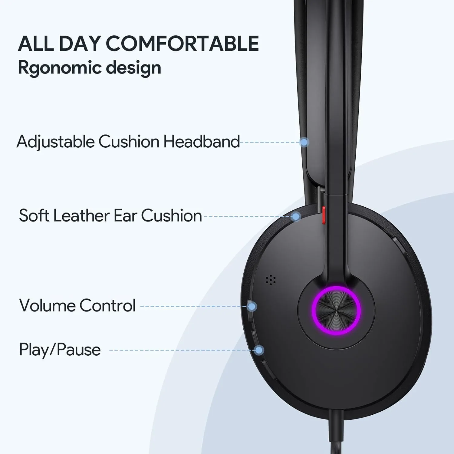 Yealink UH48 ANC Wired USB Headset with Noise-Cancelling Microphone