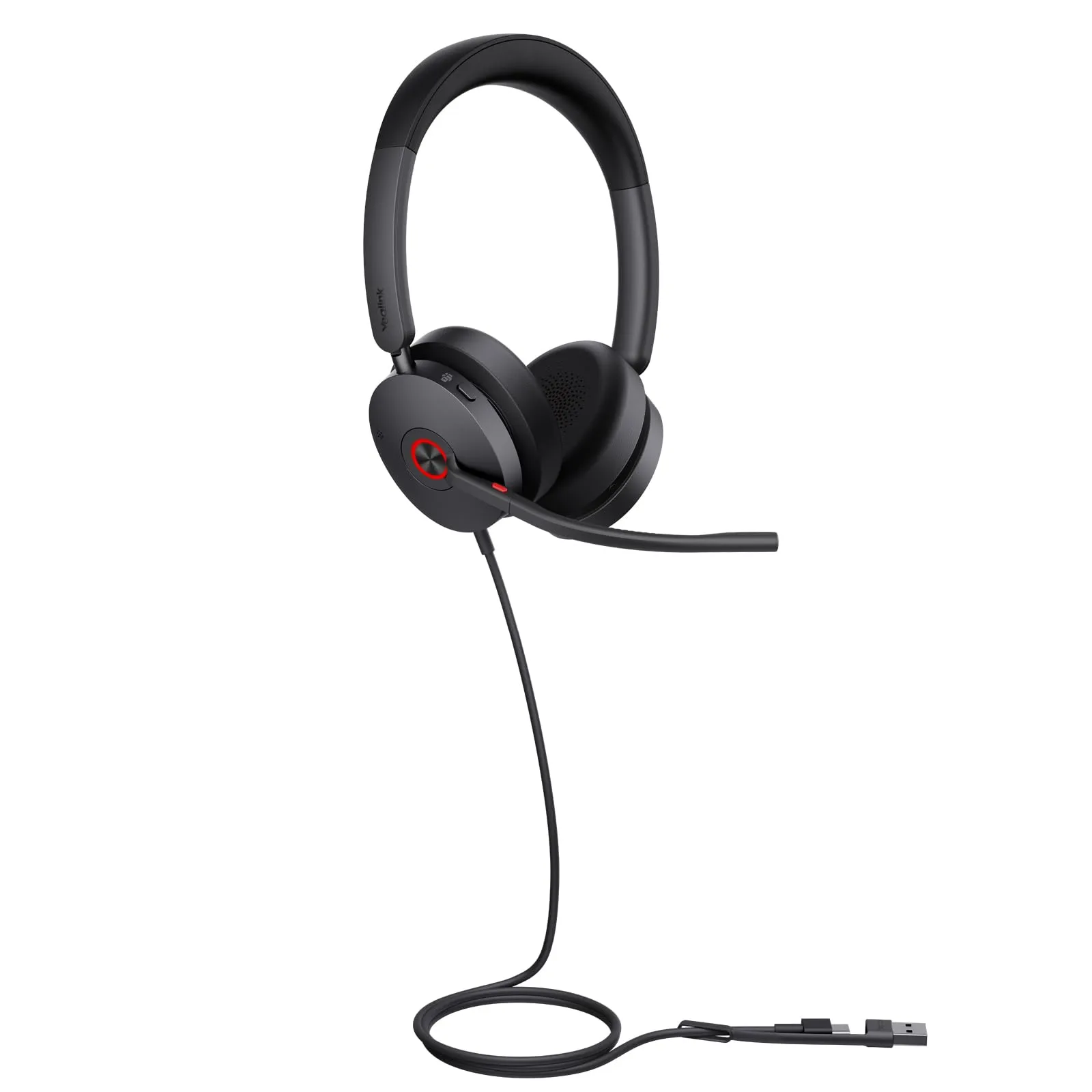 Yealink UH48 ANC Wired USB Headset with Noise-Cancelling Microphone