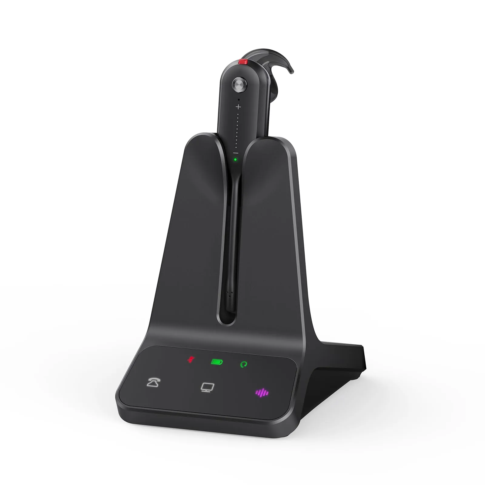 Yealink DECT Wireless Headset WH63 E2 UC, Single Ear Convertible Office Headset with Noise Canceling Mic