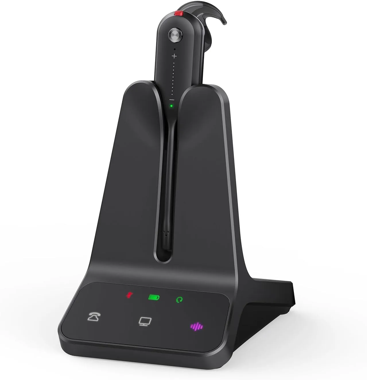 Yealink DECT Wireless Headset WH63 E2 UC, Single Ear Convertible Office Headset with Noise Canceling Mic