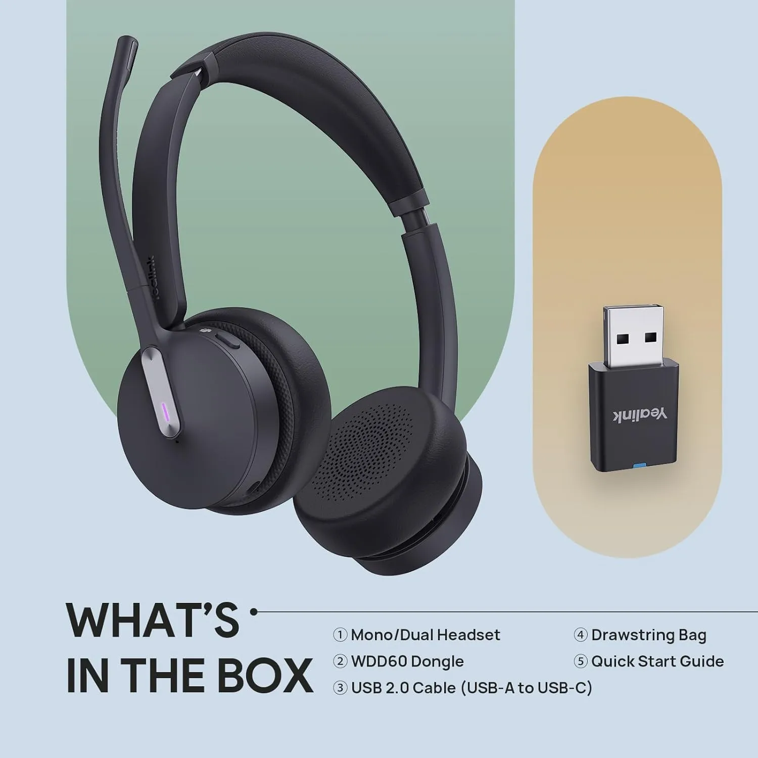 Yealink WH64 Hybrid DECT & Bluetooth Headset