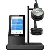 Yealink WH66 Headset - Mono - USB 3.0 Type A - Wired/Wireless - Bluetooth/DECT - 524.9 ft - 32 Ohm - 20 Hz - 20 kHz - Over-The-Head - Monaural - 3.28 ft Cable - Black
