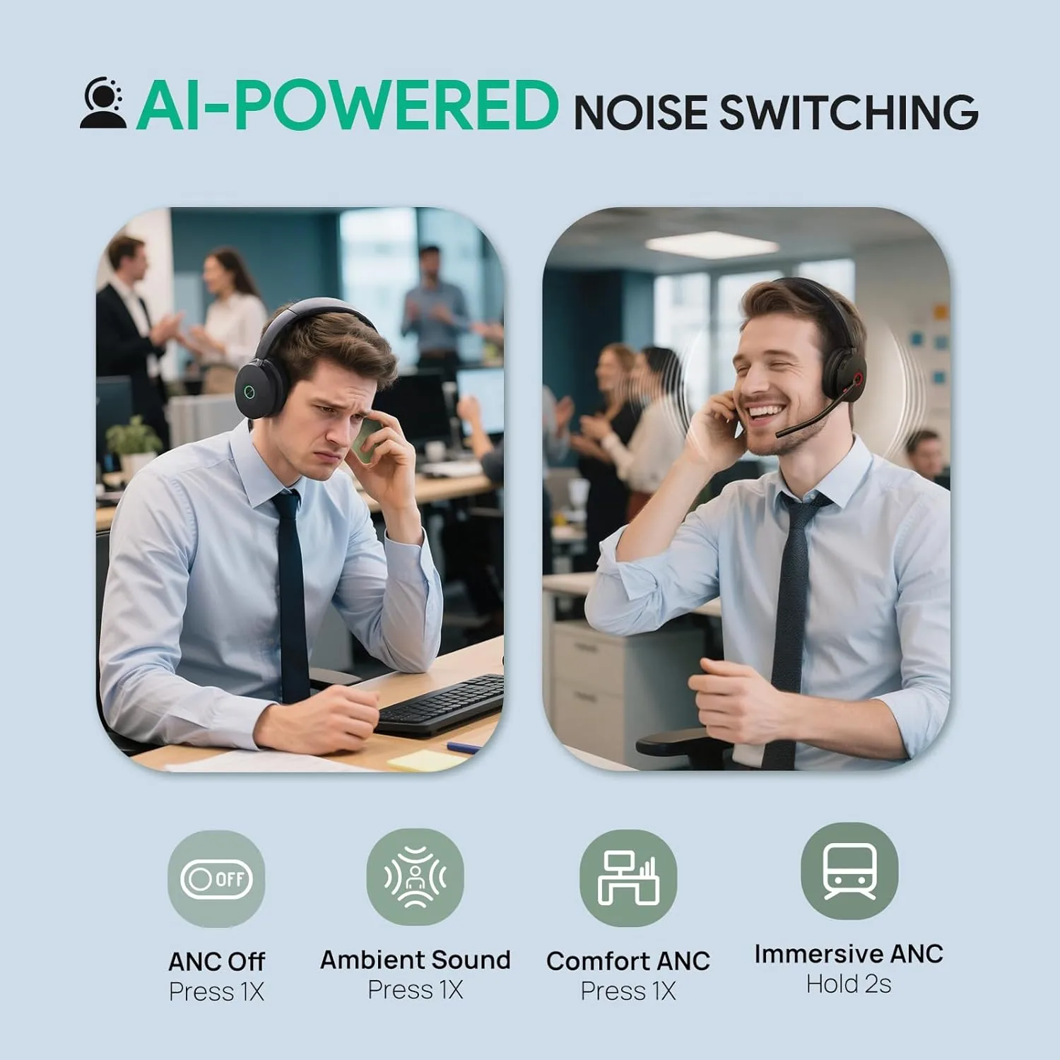 Yealink WH68 DECT & Bluetooth Wireless Headset