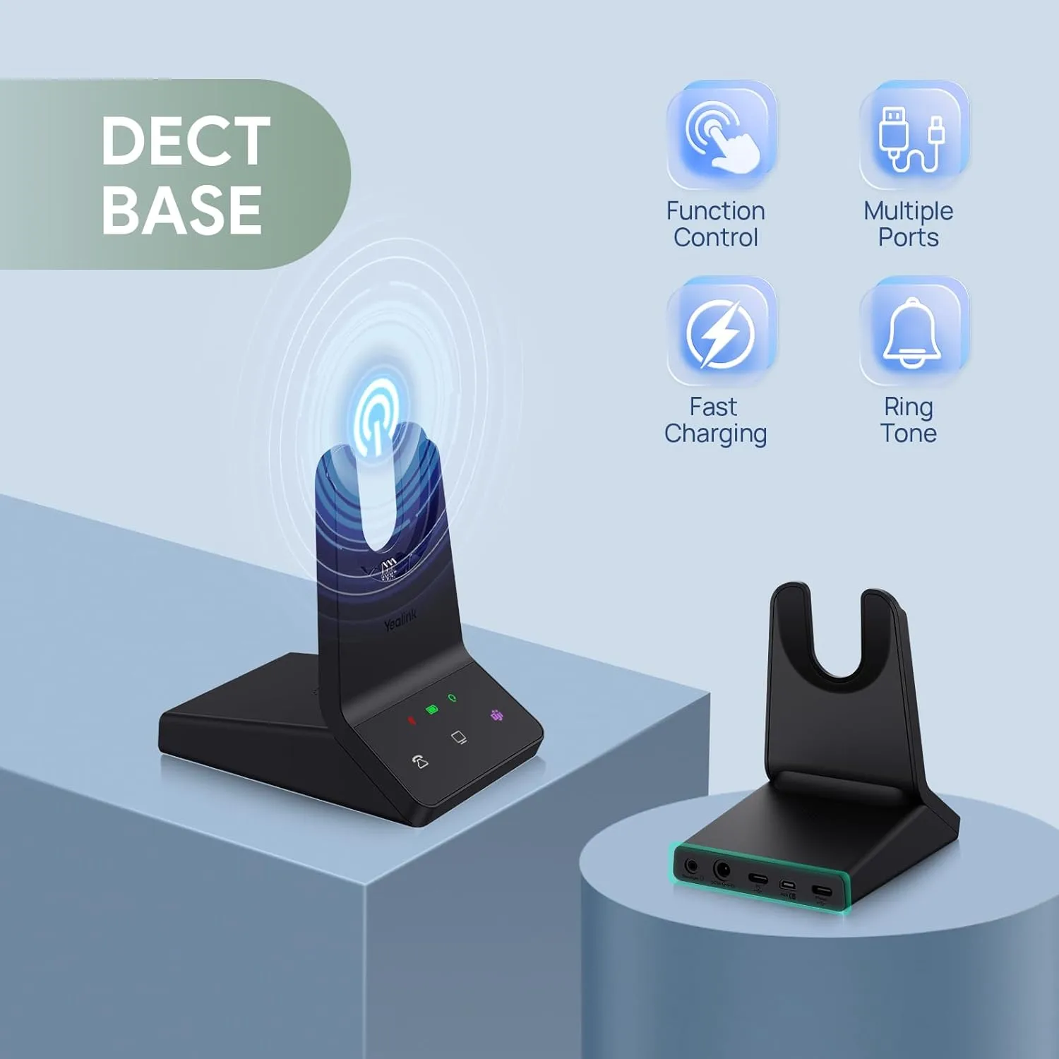 Yealink WH68 DECT & Bluetooth Wireless Headset