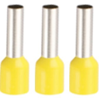 Bootlace Ferrules 4 mm - Yellow Bootlace Ferrules 4 mm - Yellow