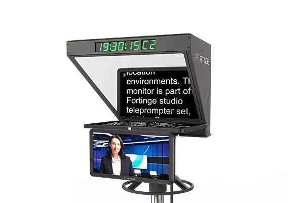FORTINGE ROBO 24-HB 24" HIGH BRIGHTNESS STUDIO  TELEPROMPTER for PTZ CAMERAS