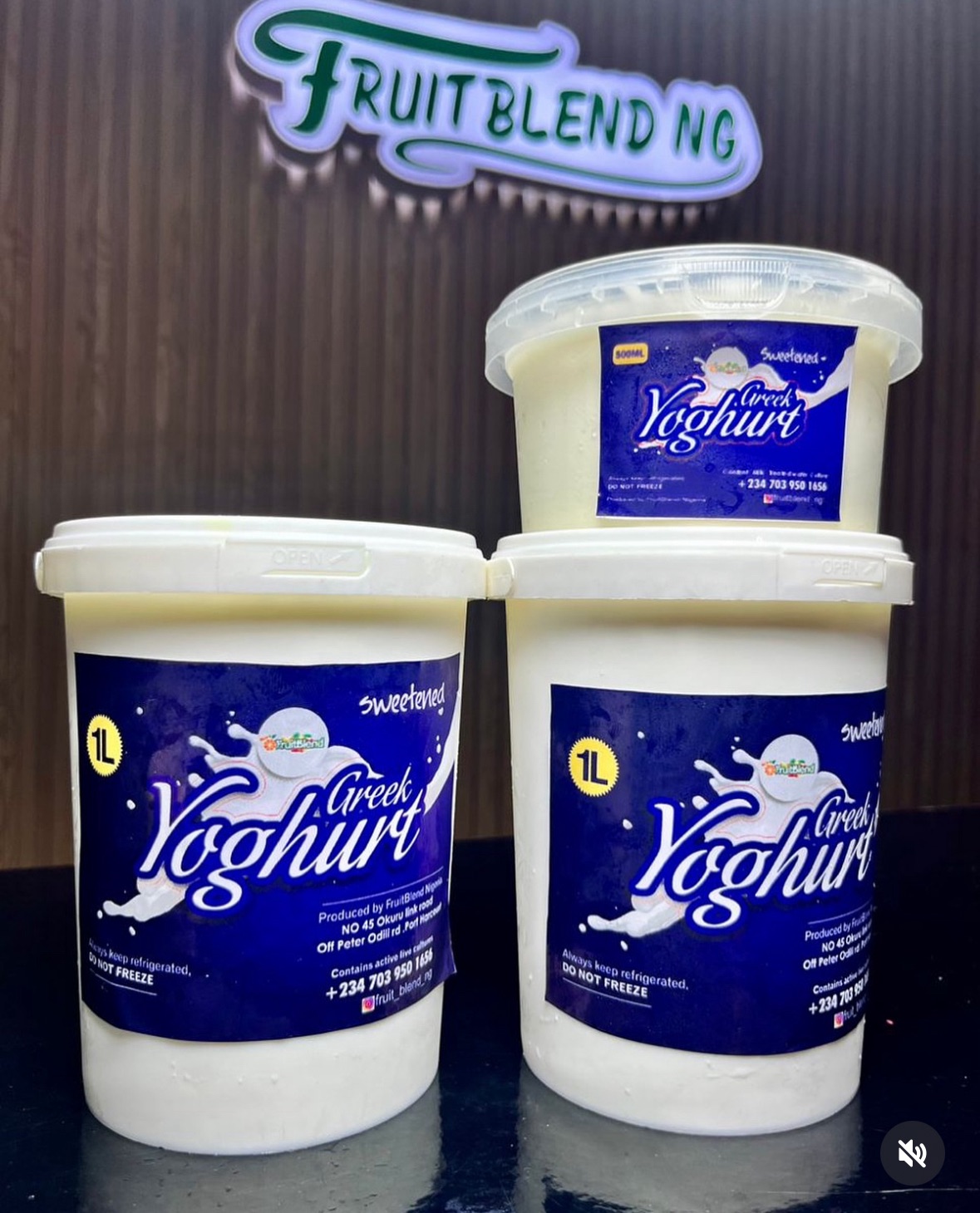 WHITE ROUND TAMPER PROOF PAIL FOR GREEK YOGHURT (330ML/500ML/1 LITRE)