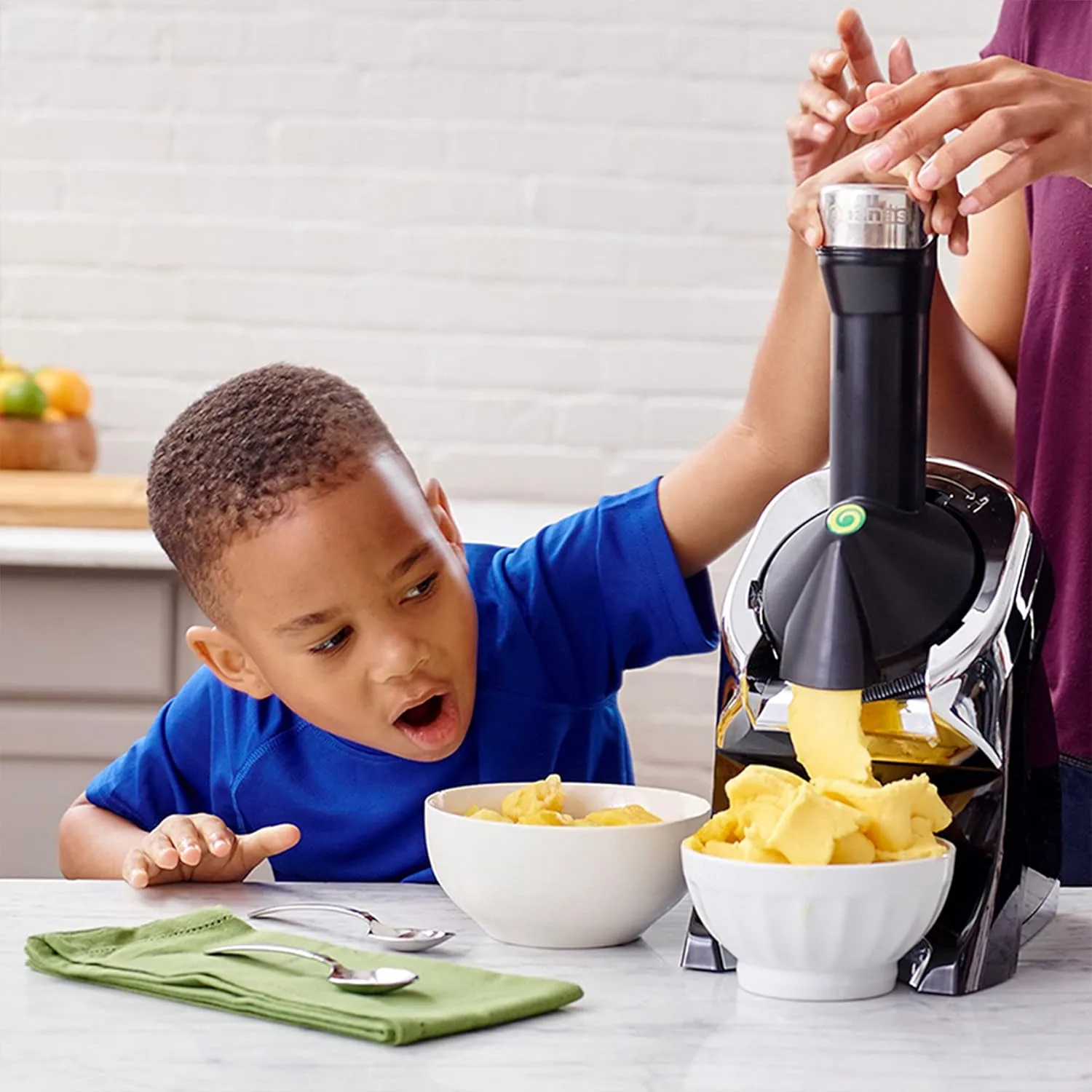Yonanas Deluxe Vegan Dairy-Free Frozen Fruit Soft Serve Maker