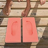 1 juego de espuma for impresión de pies, caja de impresión de pies en 3D, caja de espuma for huellas, molde de espuma for impresión de pies for plantillas ortopédicas/347