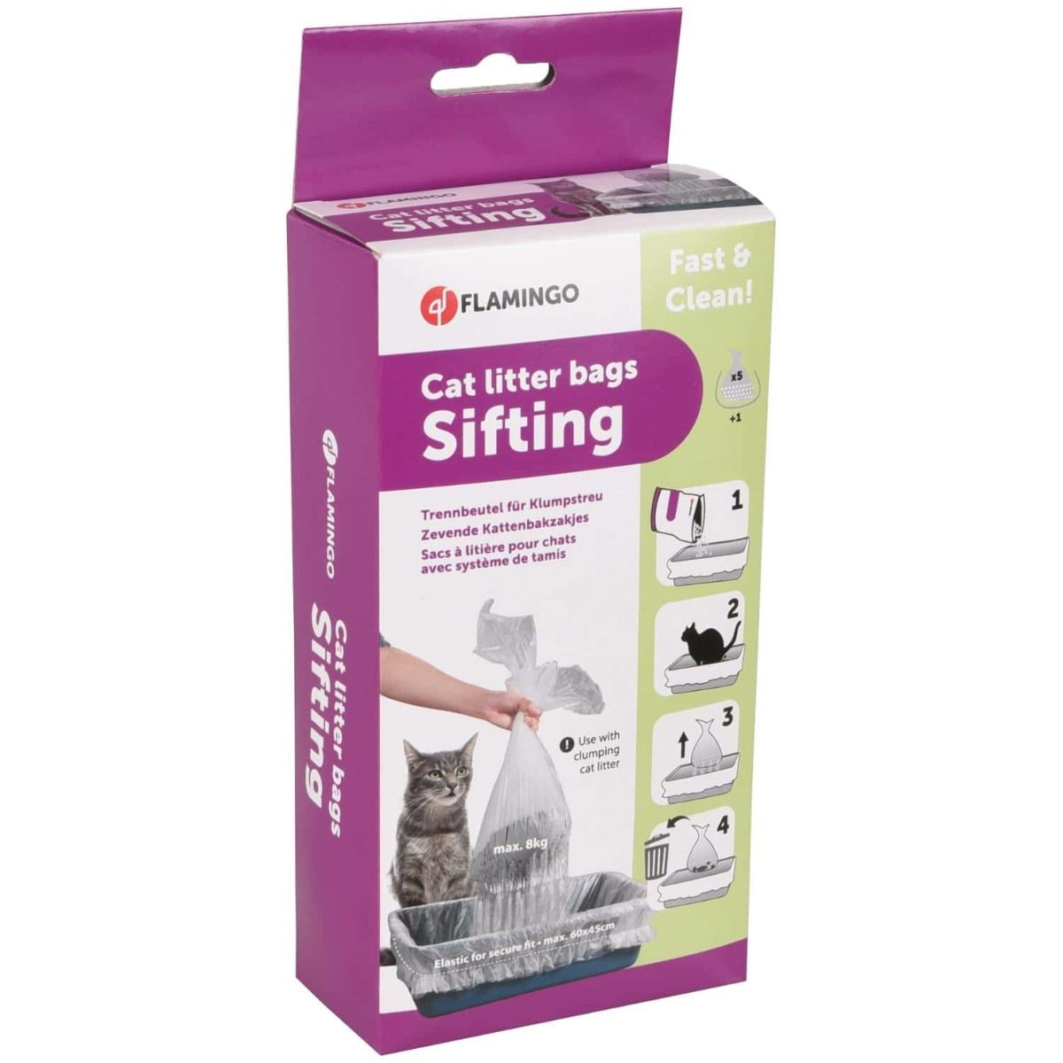 Flamingo Sifting Cat Litter Bags