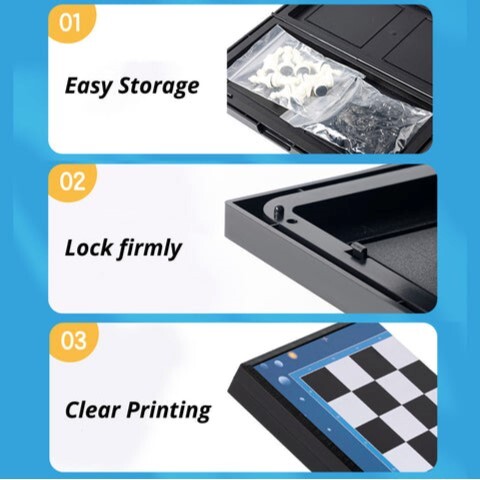 DELI GENIUS YW110-G MAGNETIC CHESS 300x285x15mm