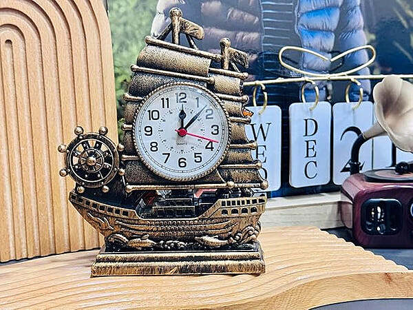 SAILBOAT DECORATIVE ALARM CLOCK