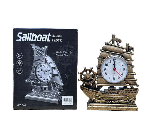SAILBOAT DECORATIVE ALARM CLOCK