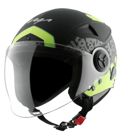 VEGA BLAZE DX BZ2 DULL BLACK NEON YELLOW C/V (L)
