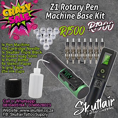 Z1 Wireless Tattoo Pen machine Base Kit
