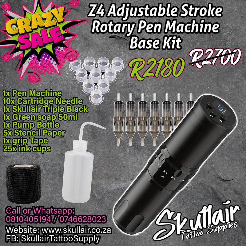 Z4 Adjustable stroke Wireless Tattoo Pen machine Base Kit Z4 Adjustable stroke Wireless Tattoo Pen machine Base Kit