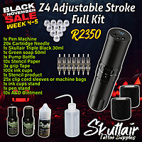 Z4 Adjustable stroke Wireless Tattoo Pen machine Full Kit