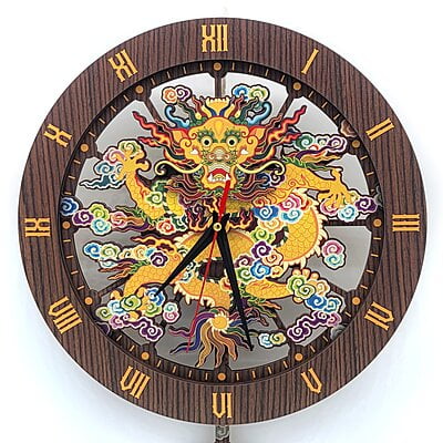 Đồng Hồ Gỗ Rồng Việt - 2024 Giáp Thìn (Treo Tường) Đồng Hồ Gỗ Rồng Việt - 2024 Giáp Thìn (Treo Tường)