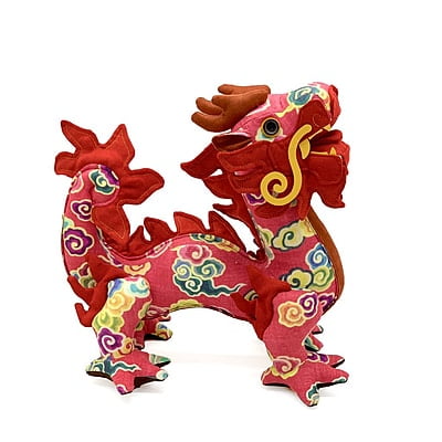 Rồng Việt In Họa Tiết - Thủ Công Nhồi Bông Rồng Việt In Họa Tiết - Thủ Công Nhồi Bông