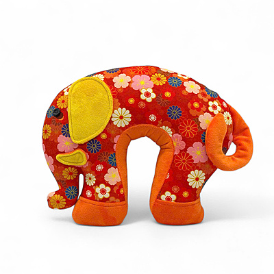 Gối Cổ Voi Hoa Lá - Thủ Công Nhồi Bông, Vải In Hoạ Tiết