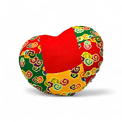 Gối Trái Tim Hoa Lá - Thủ Công Nhồi Bông, Vải In Hoạ Tiết Gối Trái Tim Hoa Lá - Thủ Công Nhồi Bông, Vải In Hoạ Tiết