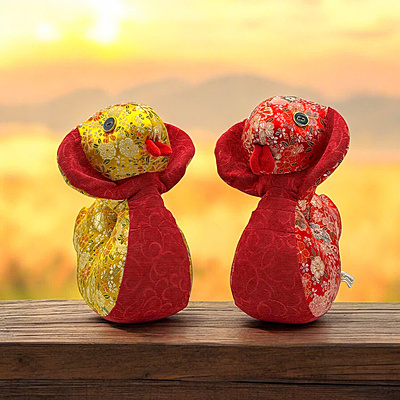 Rắn Cute Mẹ - Thủ Công Nhồi Bông, Vải Gấm Rắn Cute Mẹ - Thủ Công Nhồi Bông, Vải Gấm