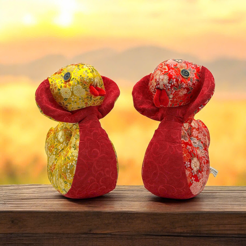 Rắn Cute Mẹ - Thủ Công Nhồi Bông, Vải Gấm Rắn Cute Mẹ - Thủ Công Nhồi Bông, Vải Gấm