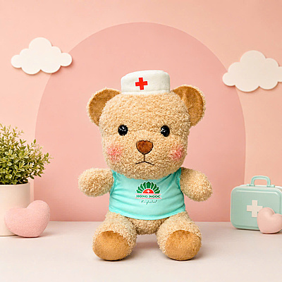 Bộ Linh Vật Thỏ Và Gấu Bệnh Viện Đa Khoa Hồng Ngọc (Hàng Độc Quyền)