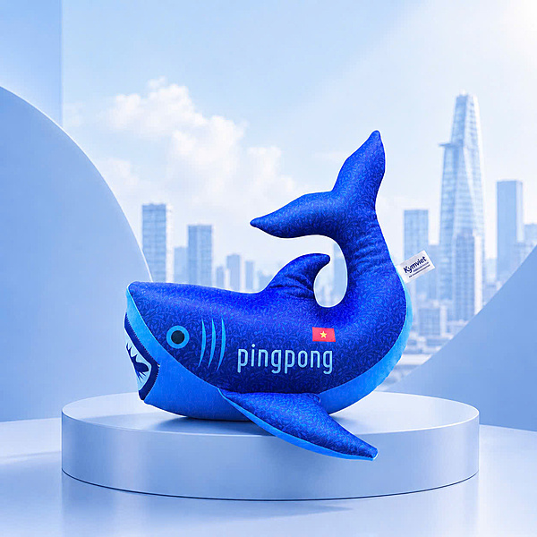 Linh Vật Cá Mập Pingpong (Hàng Độc Quyền)