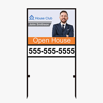 Outdoor Metal Yard Sign Holder