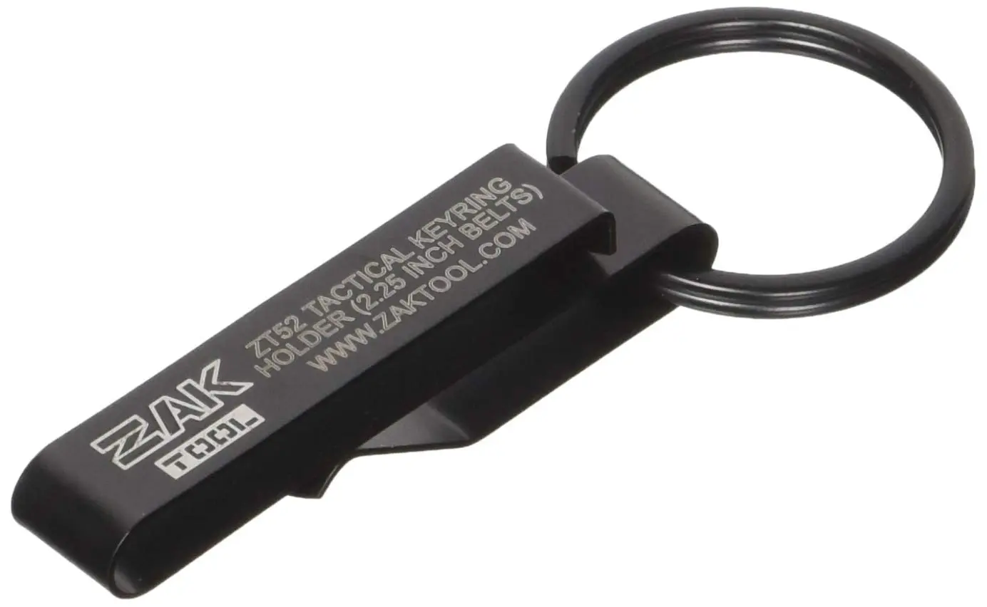Zak Tool ZT52 Tactical Stealth Police Key Ring Holder (2.25-Inch Max) Black 1